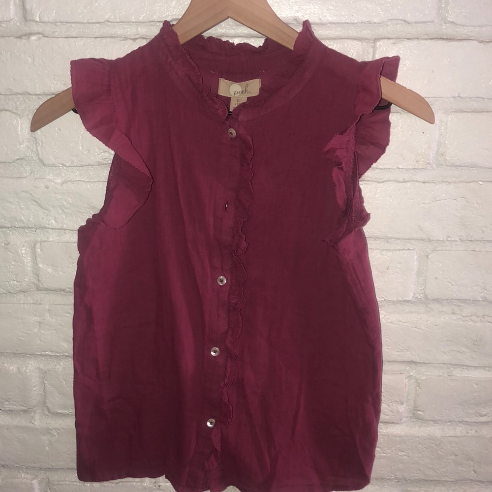 Peek Girls Maroon Top - 10